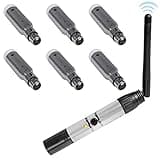 Rockville DMX-WTR Rechargeable Wireless DJ DMX Lighting Transmitter+6) Receivers