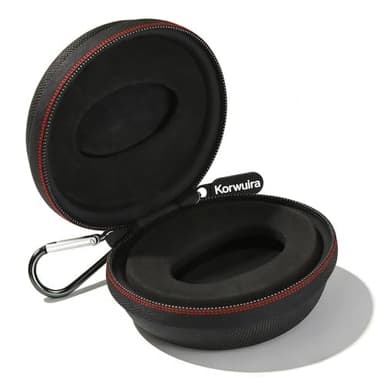 Korwuira Single Travel Watch Case, Premium Watch Storage Box for Wristwatch & Smartwatch up to 50mm, Portable Crushproof Watch Protection Travel Cases for Men & Women, Travel, Gym, Outdoor Adventures