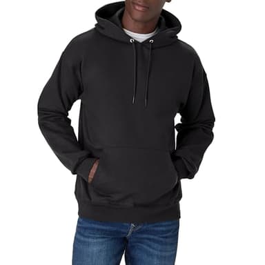 Hanes Men's Ultimate Cotton Heavyweight Pullover Hoodie Sweatshirt, Black, Medium