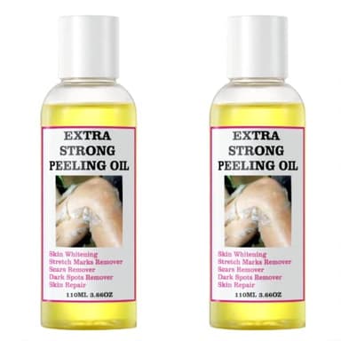 Extra Strong Peeling Oil, Yellow Peeling Oil for Dark Skin, Natural Formula Exfoliating Peels Solution for Face, Body, Hands and Foot Dead Skin Remover (220ML/7.76 OZ)