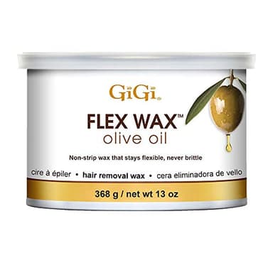 GiGi Olive Oil Flex Soft Wax Hair Removal - Nourishing & Flexible Wax for Smooth Skin, 13oz