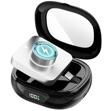 Charging Case for Oura Ring Gen 4 & 3 Charger, 2000mAh Portable Travel Power Station Fits All-Sized Oura Ring 4 & 3, 45-Day Runtime (Official Charger NOT Included)(Black)