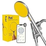 hai Smart Shower Head, Bluetooth Handheld Water Saving Showerhead with Adjustable High Pressure to Spa-Like Mist, Stainless Steel, Easy Installation, Customizable LED Lights, Citron, 2.5 GPM