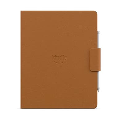 Introducing All-New Amazon Kindle Scribe Executive Folio Cover with Magnetic Attach, Sleek Protective Case - Premium Leather