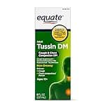 Equate - Tussin DM - Compare to Robitussin DM - Cough Suppressant/Expectorant Syrup, 8 Fluid Ounce