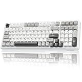 AULA F99 Wireless Mechanical Keyboard,Tri-Mode BT5.0/2.4GHz/USB-C Hot Swappable Custom Keyboard,Pre-lubed Linear Switches,Gasket Structure,RGB Backlit Gaming Keyboards for PC/Tablet/PS/Xbox