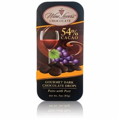 Wine Lovers Collection Delightful Gourmet Chocolates Port 54%,3.5 ounce