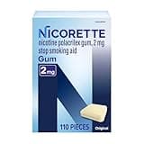 Nicorette 2 mg Nicotine Gum to Help Stop Smoking - Original Flavored Stop Smoking Aid, 110 Count