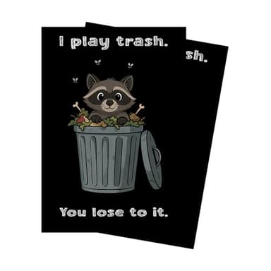Paramint I Play Trash. You Lose to it. MTG Card Sleeves (Smooth) - 104 Count Standard Size TCG Sleeves - Compatible with Magic The Gathering, Lorcana - Double Sleeving - Original Art Design