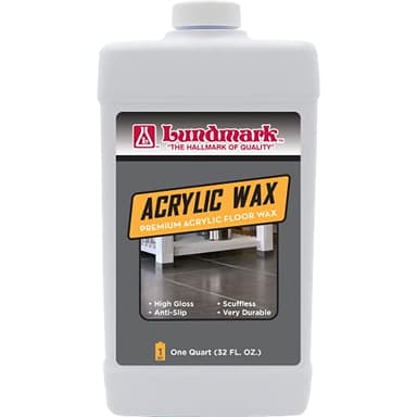 Lundmark Acrylic Floor Wax, 32-Ounce, 3203F32-6, Clear (LUN-3203F32-6)