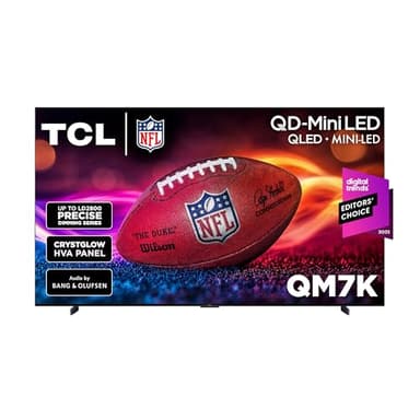 TCL 98 Inch Class QM7K Series | Mini LED QLED 4K HDR | 98QM7K, 2025 Model | 120HZ-144HZ Anti Reflective Screen Smart Google TV Dolby Atmos Onkyo Audio | Voice Remote Alexa Gaming Streaming Television