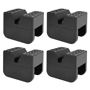 TONDA Jack Stand Pads, Universal Rubber Jack Pad Adapter, Rail Pinch welds Protector, 4 Pack
