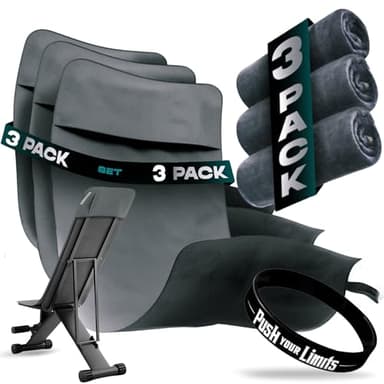 Uonel INDUSTRY Gym Towels Man and Woman Microfibre Workout Sweat Towels for Gym Pack 3 - Exercise Towel Fast Body Sweat - Train Smarter