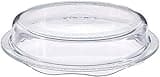 Cuchina Safe 2-in-1 Cover ‘n Cook Vented Glass Microwave Plate Cover and Baking Dish; Easy to Grip for Baking and Serving