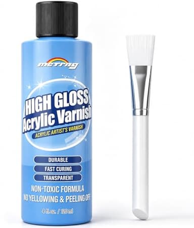 Clear Acrylic Paint Sealer, High Gloss Varnish for Acrylic Painting & Craft