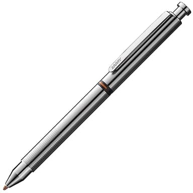 Lamy st matt twin pen Multifunctional pen – slim stainless steel mechanical pencil & ballpoint pen in one – includes M 21 ballpoint refill in black & M 41 fine-line refill (0.5 mm) in HB