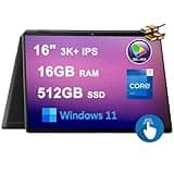 HP Spectre X360 16 2-in-1 Laptop 16" 3K+ IPS Touchscreen (100% sRGB 400nit Low Blue Light) Intel 14-Core i7-13700H 16GB RAM 512GB SSD Backlit Fingerprint Thunderbolt Win11 Black + HDMI Cable