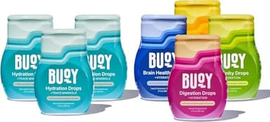 Buoy Electrolyte Drops Variety Pack Bundle 280 Servings | No Sugar, No Sweeteners | Dietitian Recommended | Trace Minerals | Purposefully Unflavored Add to Any Drink