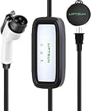 Liftsun Portable EV Charger Level 1, 15Amp 110V, Electric Vehicle Charger with 21Ft Cable,NEMA 5-15P for Plug-in Home EV Charging Station,Compatible with SAE J1772 EVs and Tesla(Adapter Required)