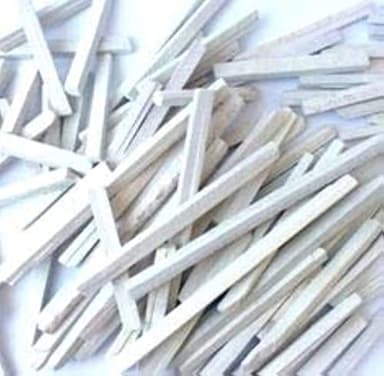EARTH-NATURAL 50 Pcs, White Slate Pencils, Cut From Natural Stone