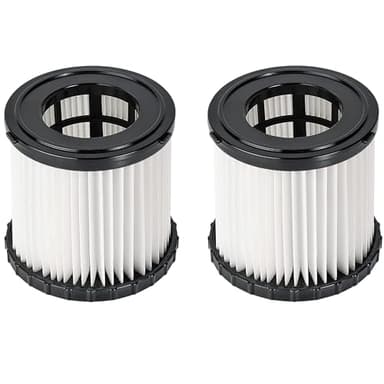 Fette Filter - A32VC05/A32RF08 Wet/Dry Vacuum Replacement Filter Compatible with RYOBI P3240 PCL733 PCL734 18V ONE+ 3 Gal. Vacuums. part # A32VC05 & A32RF08 Compatible with Hoover AH46100 - Pack of 2