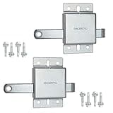 Garage Door Side Lock Inside Deadlock for Most Garage Door Galvanized Steel -2pack