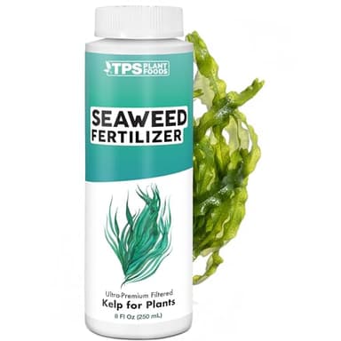 TPS NUTRIENTS Seaweed Fertilizer for Plants, Premium Organic Liquid Kelp for Gardening, Concentrated Liquid Plant Food 8 oz (250mL)