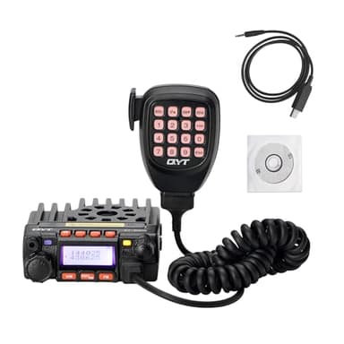 QYT KT-8900 25W GMRS Mobile Radio & Base Station,Long Range Two-Way Radio with NOAA Weather Scan & Alert, Integrated Control Mic for Off-Road,Self Driving,Camping,Car Vehicle Mounted (Black)