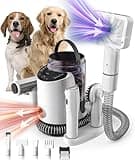 SNOYWEN Dog Grooming Kit & Pet Hair Dryer & Dog Electric Clippers, 3L Large Capacity with 8 Grooming Tools, Low Noise for Long Hair Dogs and Cats, Adjustable Airflow and Temperature, UL, Touchscreen