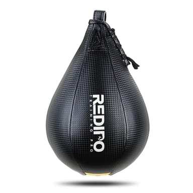 Redipo Boxing Speed Bag - PU Leather Speed Punching Ball - Heavy Duty Hanging Swivel Ball for Gym & MMA Muay Thai Sports Fitness - Punching Dodge Striking Speed Reflex Ball