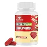 Cholesterol Supplements with Plant Sterols, Niacin, Red Yeast Rice, Bergamot, Omega-3 & Garlic - Max Absorption - 90 Softgels