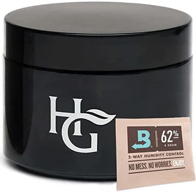 Herb Guard - Glass Airtight Jar & Container with Upgraded Child Resistant Lid (240ml) Keep your Serving Spices and Herbs Fresh for Months