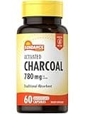 Sundance Activated Charcoal 780mg | 60 Quick Release Capsules | Traditional Absorbent Supplement | Non-GMO and Gluten Free Supplement