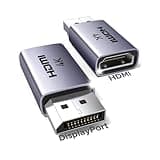 UGREEN 2-Pack 4K DisplayPort to HDMI Adapter Unidirectional Display Port 1.2 to HDMI 2.0 Male to Female Converter Aluminum Adapter Compatible with Desktop, Laptop, Monitor, HDTV, AMD, NVIDIA