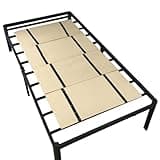 DMI Foldable Box Spring, Bunkie Board, Bed Support Slats for Support to Streamline and Minimize the Bed, No Assembly Needed, Twin Size, 60 x 30,Brown