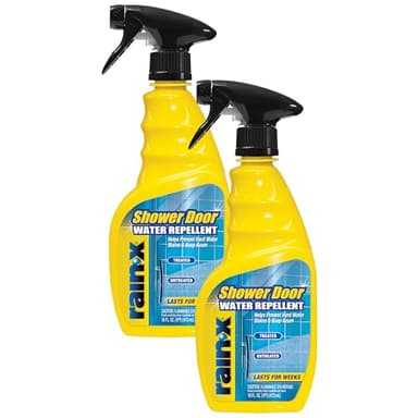 Rain-X 630542 Shower Door Water Repellent, Protects Glass Shower & Doors From Soap Residue And Hard Water Stains Leaving Your Bathroom Beautiful (Pack of 2)