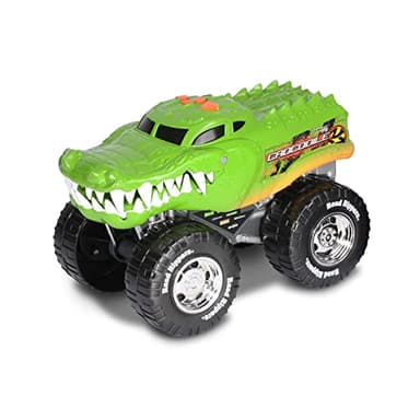 Nikko 20062 Road Rippers Wheelie Monsters Crocodile, Motorised Vehicle with Wheelie Function, Monster Truck with Light and Sound Effects, Includes Batteries, for Children from 3 Years, Approx. 24 cm