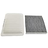 GaeaAuto Engine Air Filter & Carbon Cabin Air Filter fit for Corolla(2009-2019) Matrix(2009-2014) Yaris(2007-2018) Scion xD(2008-2014) Vibe(2009-2010) #87139-07010 17801-0T030 17801-21050