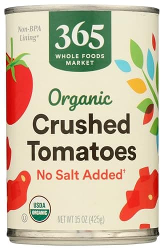 365 by Whole Foods Market, Organic Crushed Tomatoes, No Salt Added, 15 Ounce