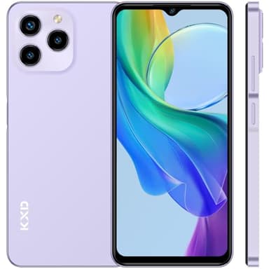KXD 2024 A07 Unlocked Smartphone Under $70, 6.52" HD+ Display, 4500mAh Long Battery, 4GB+64GB, Dual SIM, Face ID, Android 12 – Budget Phone for Seniors & Teens