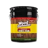 Wood Defender Transparent Fence Stain Black Walnut 5-Gallon