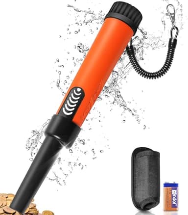 DetectTrek Metal Detector Pinpointer for Adults Professional, Fully Waterproof Underwater Metal Detector Wand Handheld Pin Pointer with LCD Display & LED Light, 360°High Accuracy Detection, MD-880