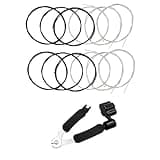 JYsun Black Nylon Classical Guitar Strings 2 full sets and 3 in 1 Guitar Restringing Tool Including Guitar String Winder Guitar String Cutter Guitar Pin Puller