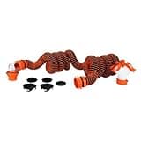 Camco RhinoEXTREME 20 Feet Sewer Hose Kit with 360-Degree Clear Swivel Wye Fitting, TPE Technology, and Removable 4-in-1 Adapter for RV/Camper Cars