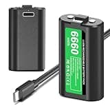 GKHERD Rechargeable Controller Battery Pack for Xbox One/Xbox Series X|S, 2x6660mWh Battery Pack with Type-C Charging Cable for Xbox One/S/X/Elite Controller