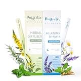 Dual-Action Wellness Melatonin & Herbal Blend Diffuser Set (Lavender/Chamomile/Ashwagandha & Mullein/Thyme/Mint) 600 Uses, Night & Day Health Support