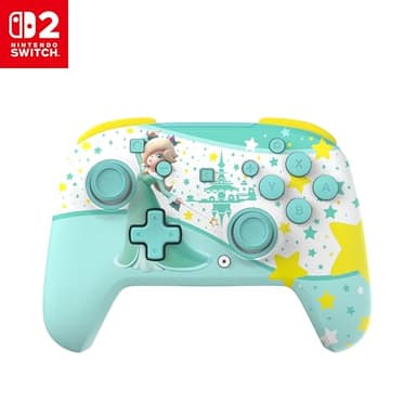 Turtle Beach Rematch Wireless Controller: Rosalina - Officially Licensed for Nintendo Switch 2, Nintendo Switch - TMR Thumbsticks, Customizable RGB, Rechargeable Battery