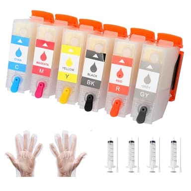 MeiZHoudy Remanufactured 312XL No Chip Refillable Empty Sublimation Ink Cartridges 312XL Workforce Pro XP-15000 XP-15010 XP-15080 Printers Used for Regular Or Sublimation Printing