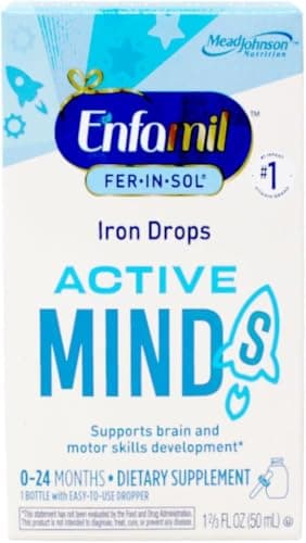 Enfamil Fer-in-Sol Iron Supplement Drops, for Infants and Toddlers - 50 Ml