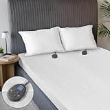 Sunbeam Restful Quilted Electric Heated Mattress Pad King Size, 76" x 80", Upgraded Memory Controller with 12 Heat Settings, 12-Hour Selectable Auto Shut-Off, Fast Heating, Machine Washable